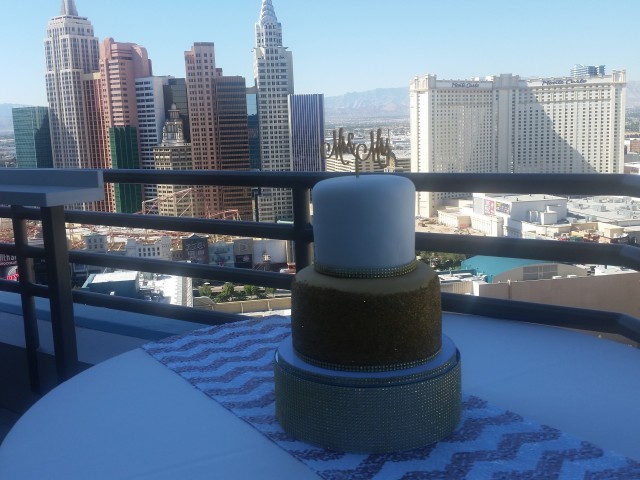 Gold Wedding Cake