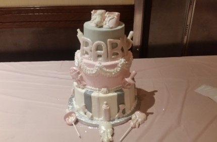 Baby Girl Shower Cake