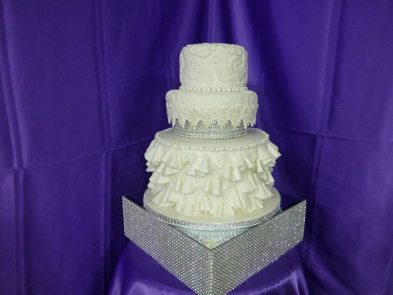 Elegant Bling Wedding Cake