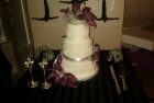 Burgundy Silver Cake