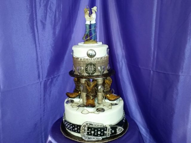 Cowboy Wedding Cake