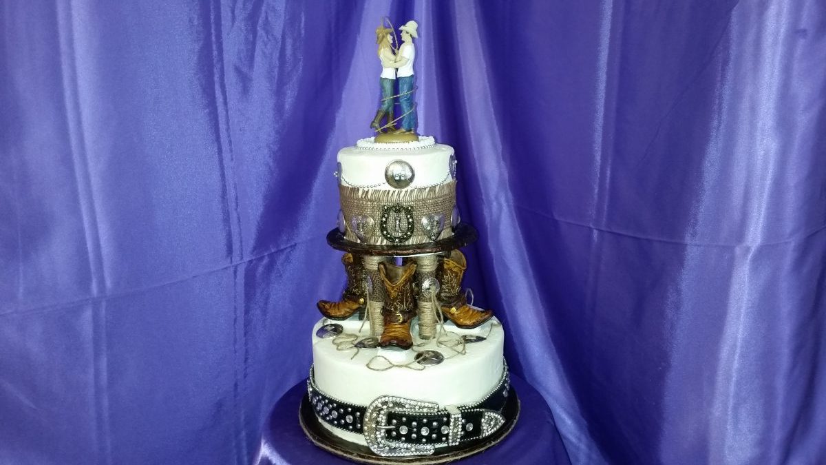 Cowboy Wedding Cake