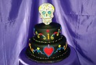 Day of The Dead Wedding Cake