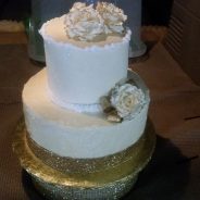 Gold Metallic Cake