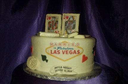 Las Vegas Married Cake