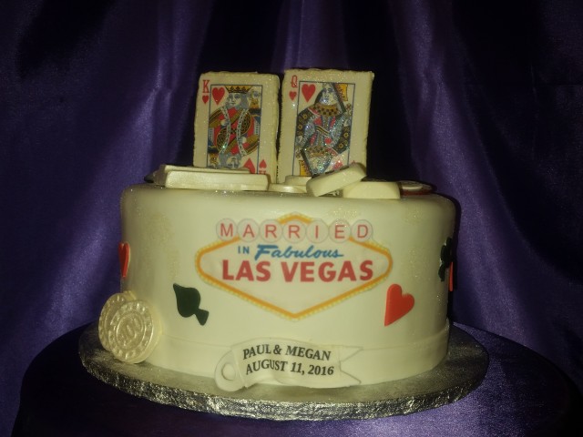 Las Vegas Married Cake