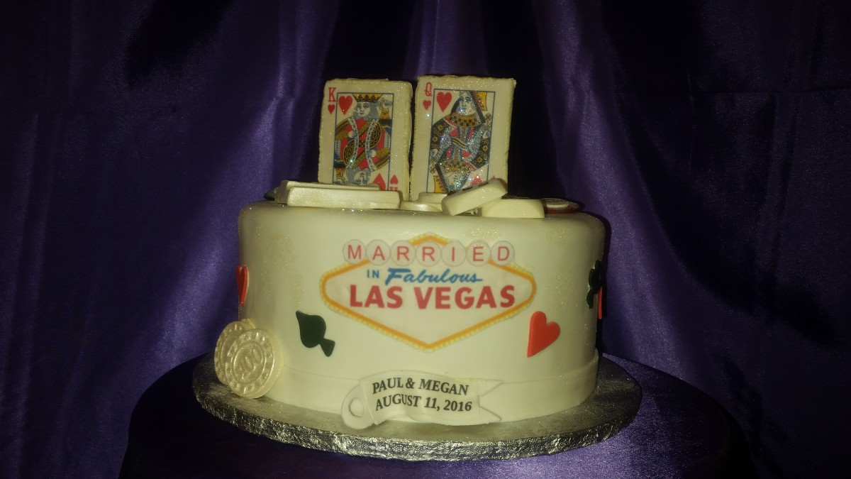 Las Vegas Married Cake