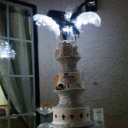 Old Vegas Wedding Cake