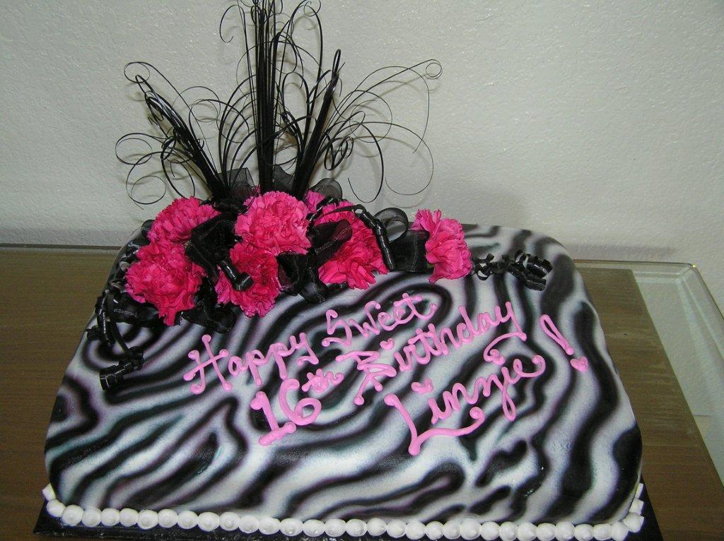 Pink Zebra Cake