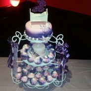 Purple Baby Shower Cake
