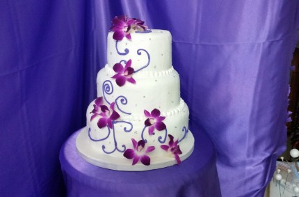 Purple Wedding Cake