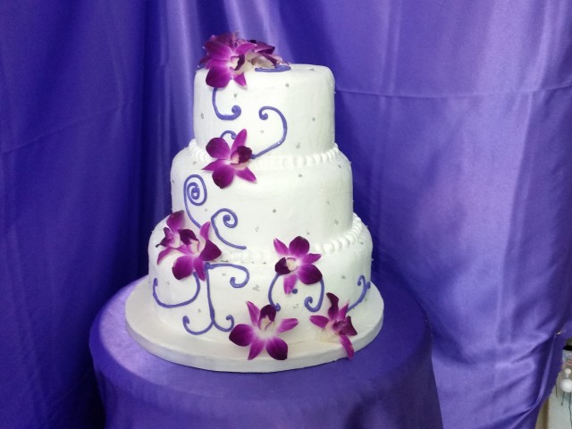 Purple Wedding Cake