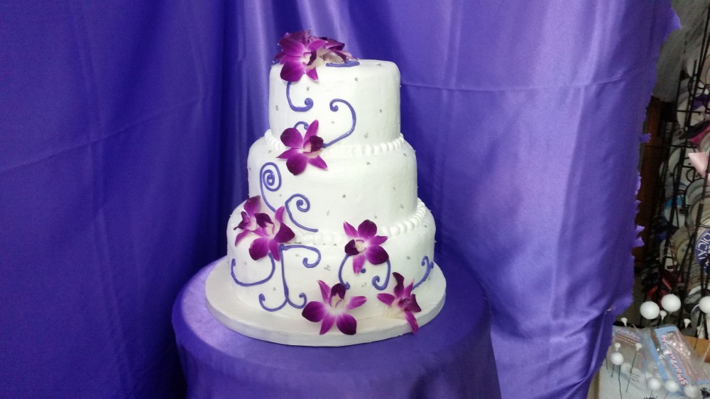 Purple Wedding Cake