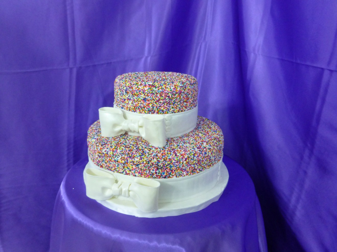 Rainbow Sprinkle Wedding Cake