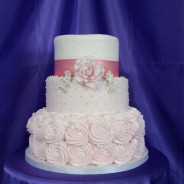 Rosette Wedding Cake