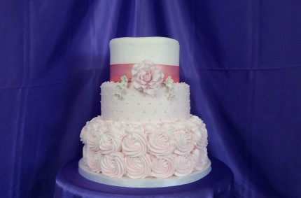 Rosette Wedding Cake