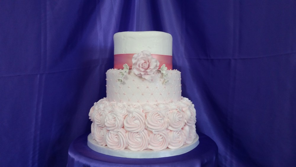 Rosette Wedding Cake