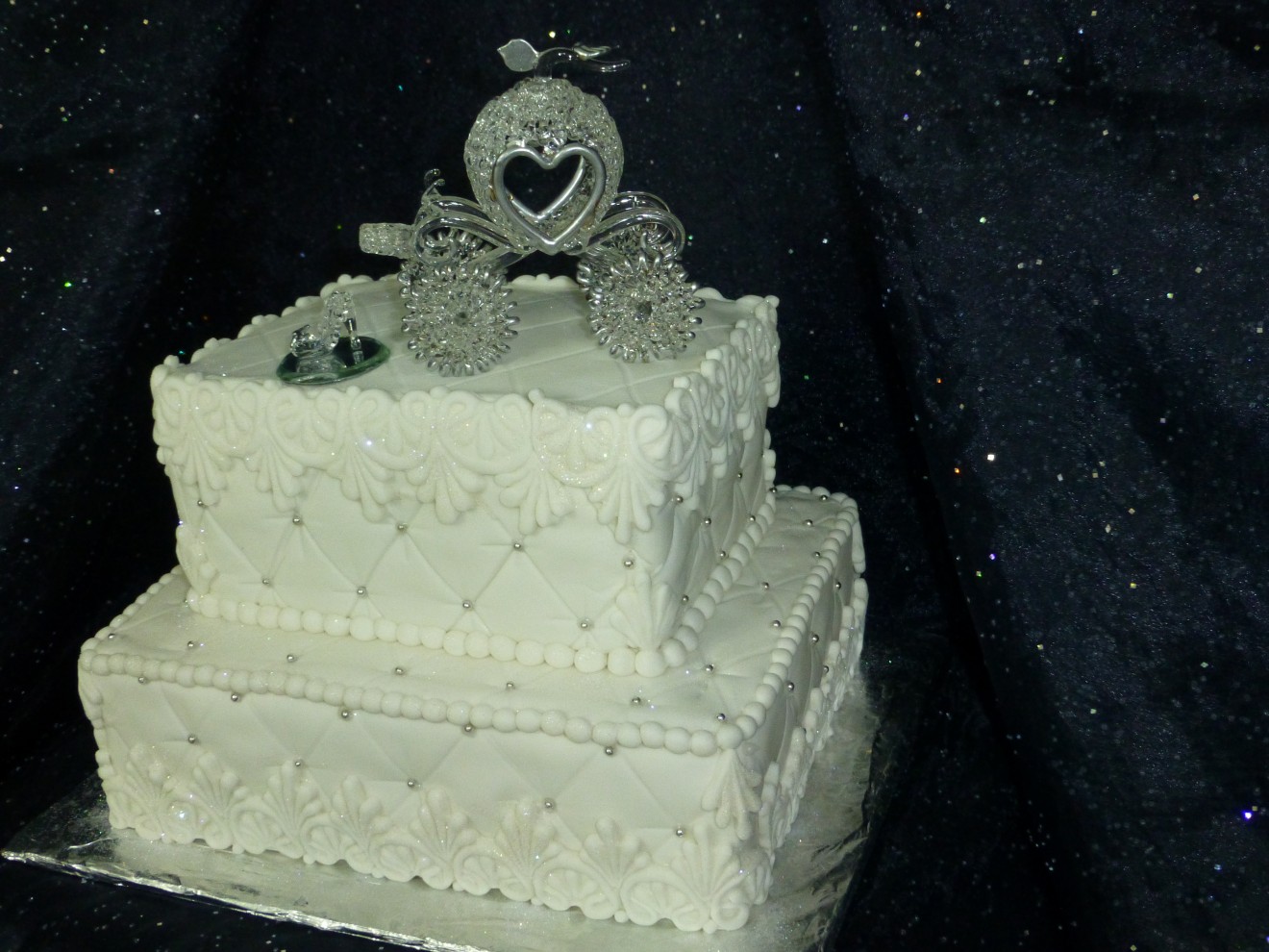 Silver Wedding Cake