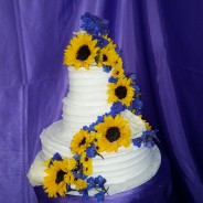 Sunflower Wedding Cake