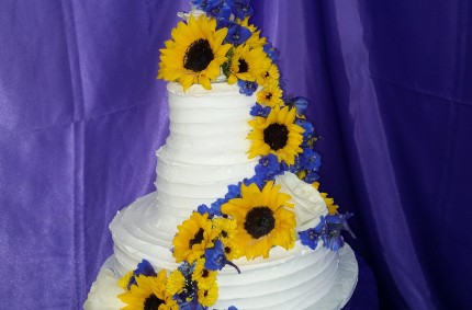 Sunflower Wedding Cake