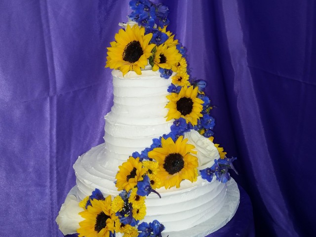 Sunflower Wedding Cake