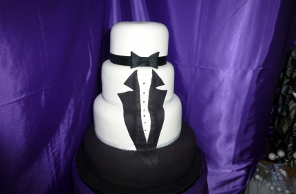 Tuxedo Wedding Cake