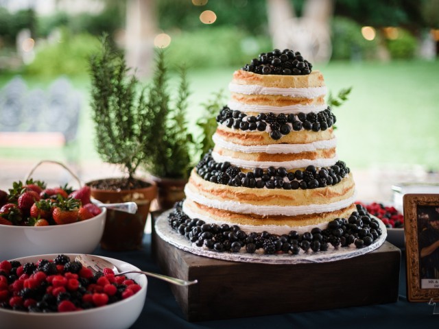 Naked Wedding Cake